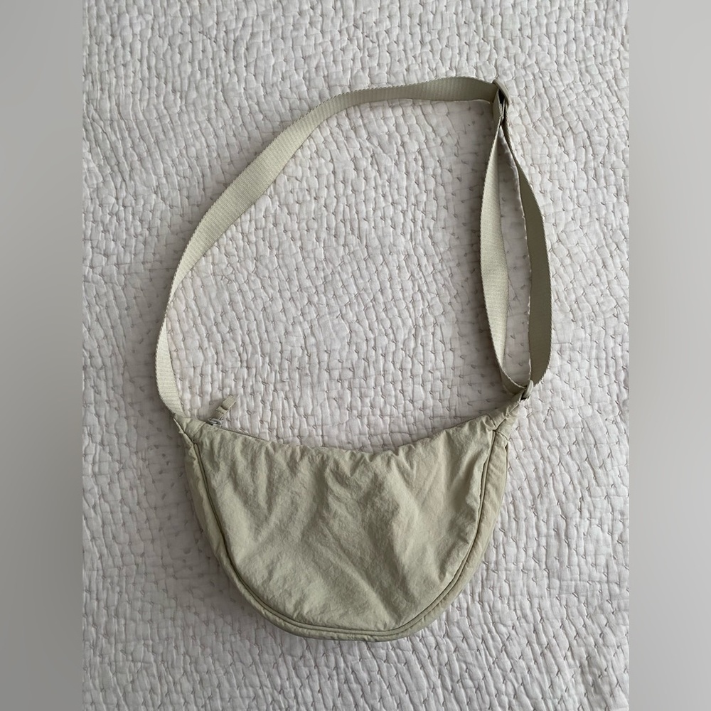 Cream uniqlo crossbody bag